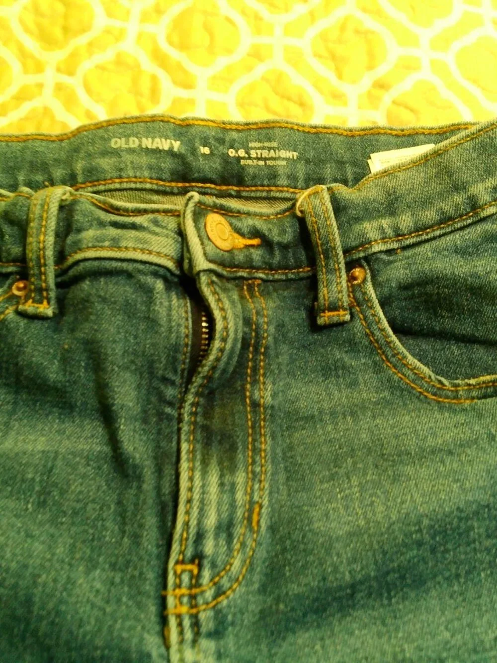 GIRLS OLD NAVY SIZE 16 JEANS GOOD CONDITION HIGH RISE STRAIGHT LEG